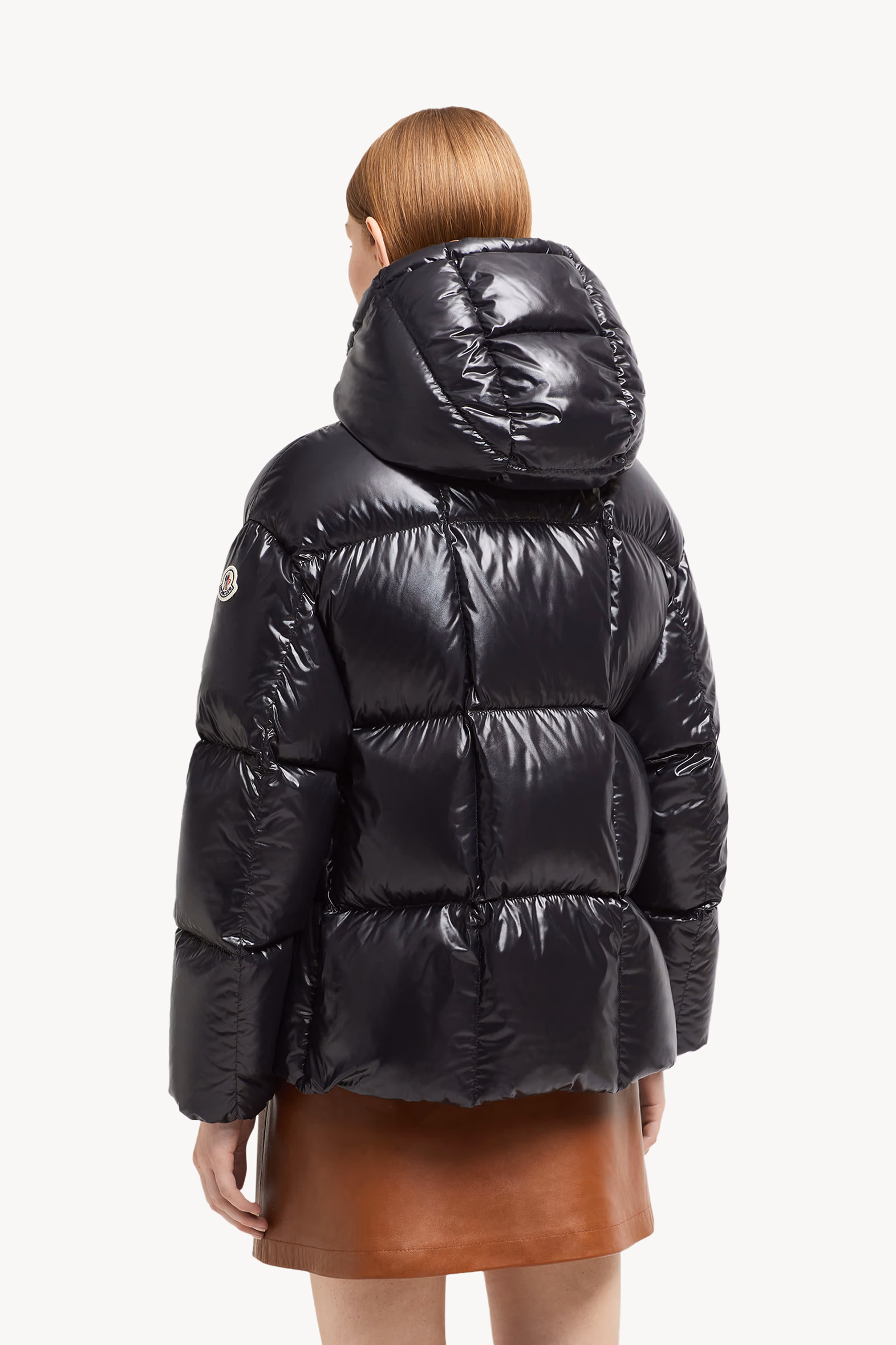 Parana Hooded Short Down Jacket Women Black Moncler 5